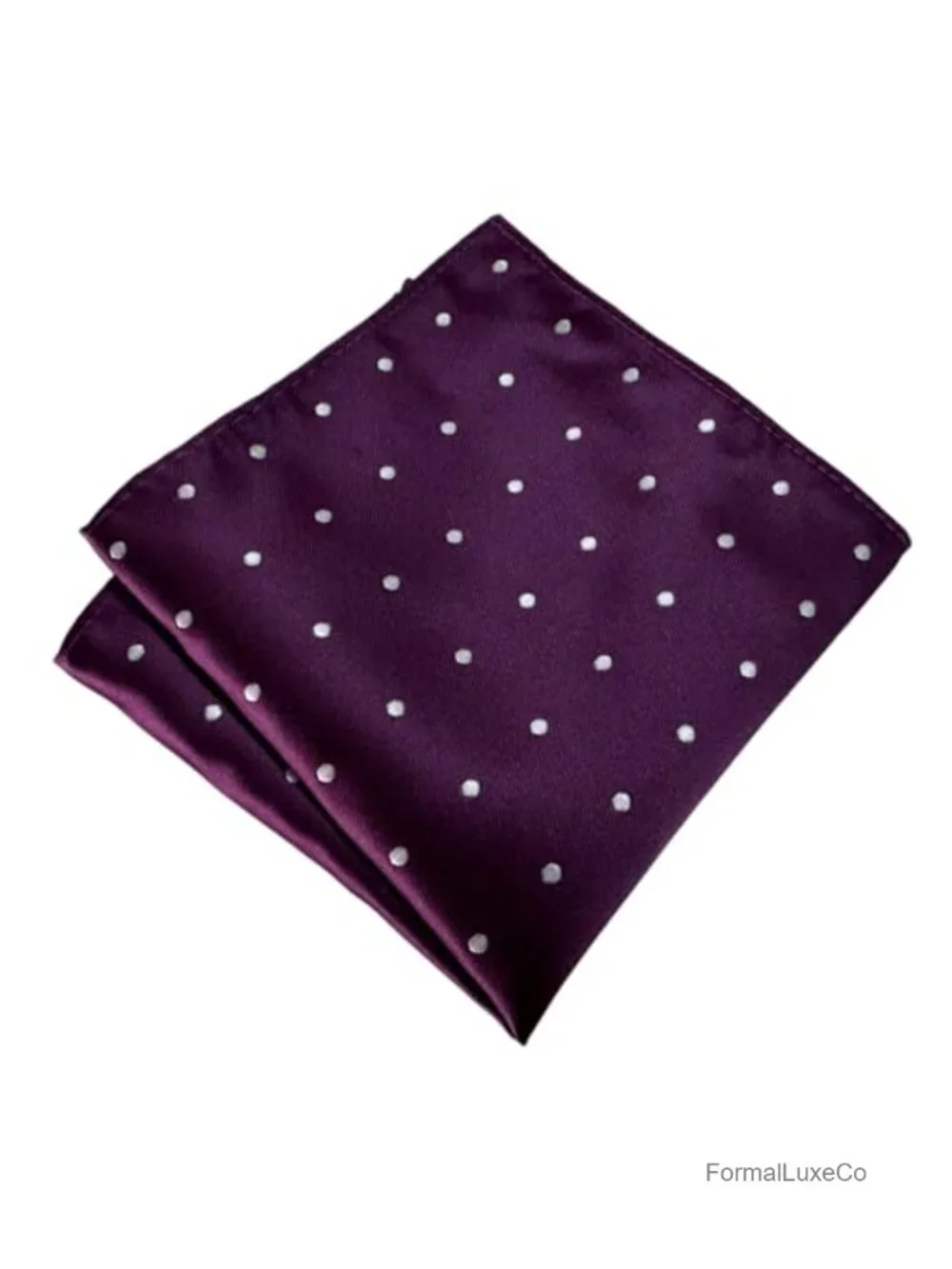 Men's Polka Dot Ascot Cravat Pocket Square Cufflinks Set Wedding Party Formal